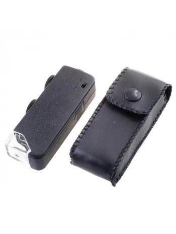 Mini 60x 100x Zoom Lens Odak Takı Led Cep Mikroskop Büyüteç