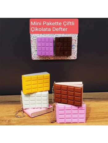 Mini Çiftli Çikolata Not Defteri