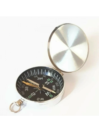 Mini Taşınabilir  Kapaklı Cep Saati Model Alüminyum İğne Kılıtlı  Pusula G451