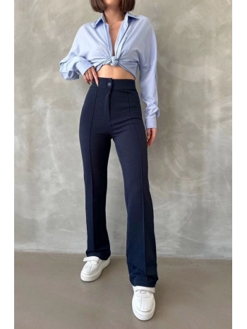 Önü cumalı ithal krep pantolon