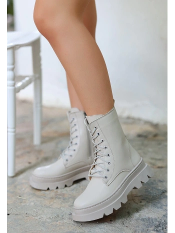 Orge Bej Cilt Bağcıklı Bot