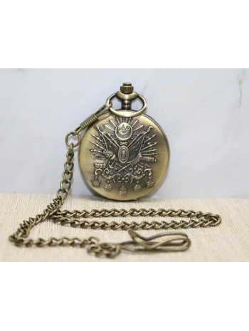 Osmanlı Devlet Arması Köstekli Saat Alk3983