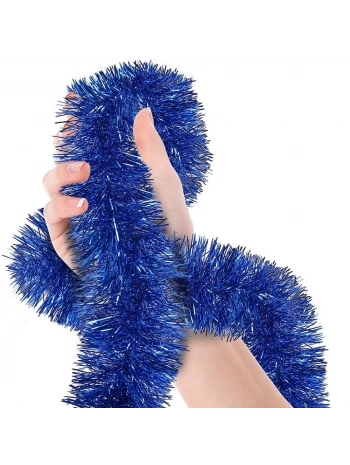 Parti İçin Sim Süs 2 Metre Uzunluk 8 Cm Genişlik Mavi Renk İthal