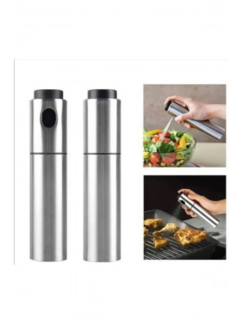 Paslanmaz Çelik Gövdeli Spray Yağlık - Zeytinyağ/sirke Püskürtücü