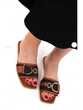 Pıer Siyah Cilt Terlik