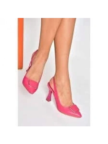 Pıert Fuşya Cilt Topuklu Ayakkabı
