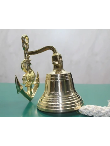 Pirinç Duvara Asmalı Çapalı Çan 6098