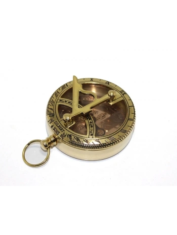 Pirinç Güneş Saati Ve Pusula Modeli 7830