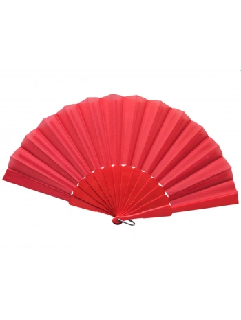 Plastik Kumaş Yelpaze 12li Kırmızı