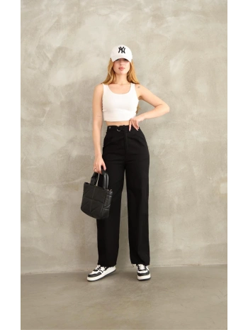 Pnt gabardin kemer detay pantolon