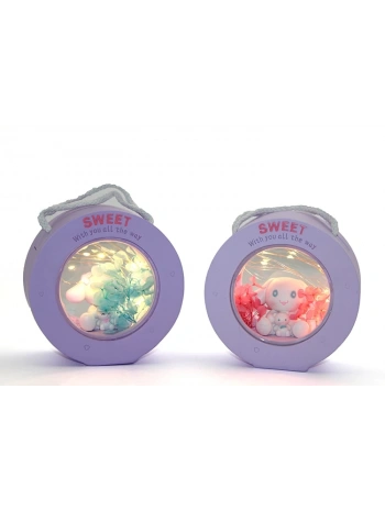 Polyester Hello Kitty Cinnamoroll Masa Üstü Lamba Alk1619