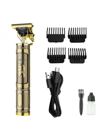 Ps-033 Çelik Kasa Profesyonel T-bıçak Saç Sakal Ense Ve Çizim Tıraş Makinesi