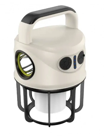 Ps-22025 Çift Işıklı Type-c Powerbank Özellikli Taşınabilir Şarj Edilebilir Kamp Lambası