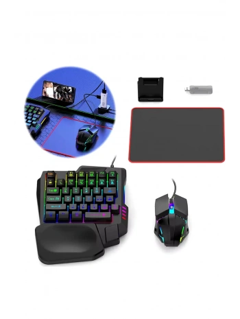 Pubg Mobil Oyun Kiti 5in1 Bt5.3 Klavye Mouse Dönüştürücü Seti Pugb Seti