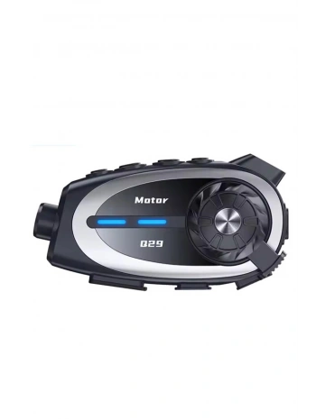 Q29 Motosiklet Kask Bluetooth Kulaklık Eşleşmeli 1080p Kamera Geniş Açı Su Geçirmez Intercom