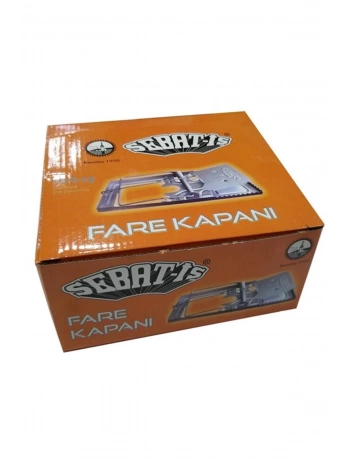 Sebat-iş Yaylı Metal Fare Kapanı 12 Adet