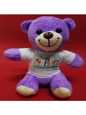 Sevgililer Günü Hediye Tişörtlü Ayıcık