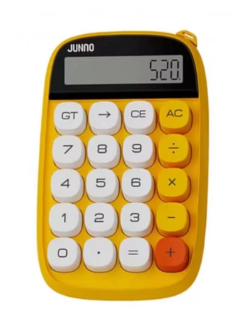 Sevimli Kare Tuşlu 10 Haneli Ldc Ekran Hesap Makinası Sarı