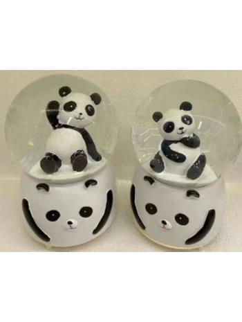 Siyah-beyaz Panda Kar Küresi Büyük Boy