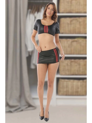 Siyah Deri ( Lame ) Gecelik - 439