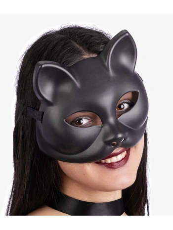 Siyah Renk Lüks Kedi Maskesi 12x13 Cm
