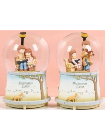 Sonbahar Sevgili Kar Küresi Büyük Boy