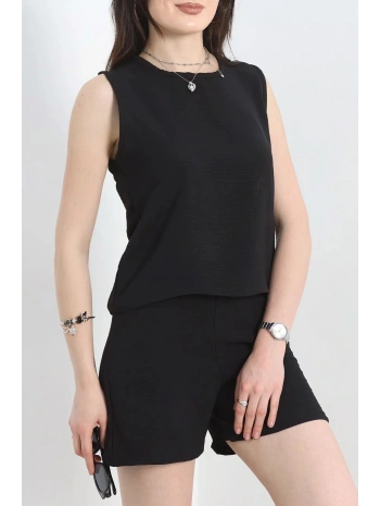 Şortlu Ayrobin takım siyah