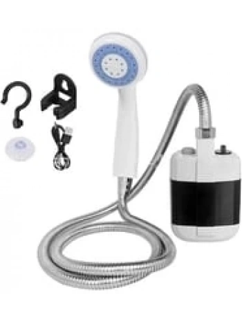 Taşınabilir Şarjlı Seyyar Duş Seti ( Pompa - Hortum - Duş Başlığı )