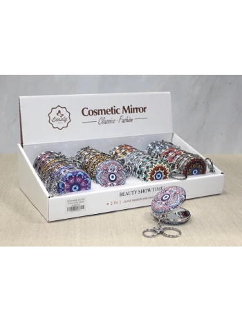 Taşlı El Aynası Anahtarlık Alk3767