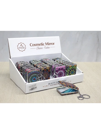 Taşlı El Aynası Anahtarlık Alk3768