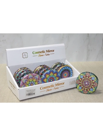 Taşlı El Aynası Yuvarlak İnce Alk3756