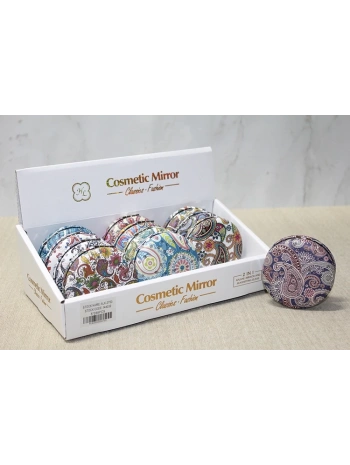 Taşlı Yuvarlak El Aynası Kalın Alk3753