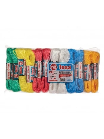Temsan 20 Metre Naylon Çamaşır İpi 24lü