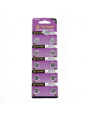 TıanQıu Ag6 Lr920/371 Alkalin 10lu Düğme Pil