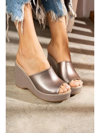 Tlay Platin Cilt Dolgu Topuk Terlik