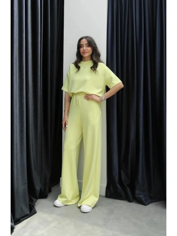 Tshirt alt üst modal takım sarı