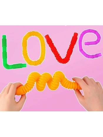 Tubes Anti Stres Duyusal Oyuncak Bubble Fidget  (4 Adet )