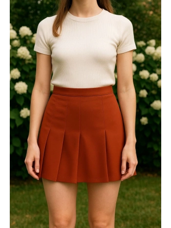 Üç pileli etek kremit w24815