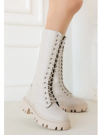 Uliza Bej Cilt Bağcıklı Çizme