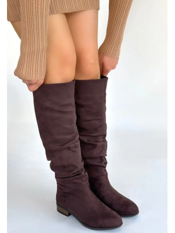 Winda Kahverengi Süet Körüklü Çizme