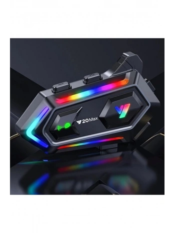 Y20 Max Motosiklet Bluetooth 5.3 Kask Intercom 2 Kişi 300 Metre Eşleşme Özellikli