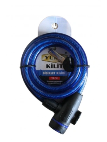 Yuma Ym- 734 150cm  Mavi Bisiklet Kilidi