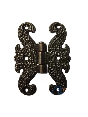 Zamak Kelebek Menteşe - Büyük, 50x67mm, Oksit, 1 Adet