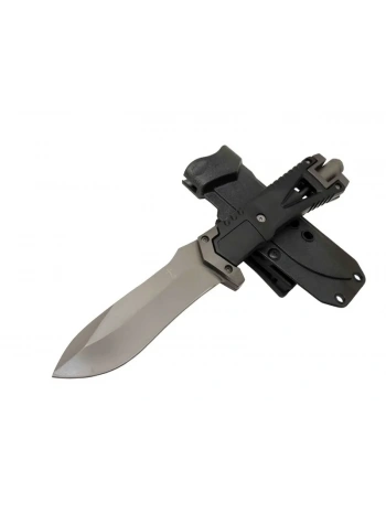 Zero Error Tactical 7 40 Siyah Outdoor Bıçak 27cm - Siyah Sap, Magnezyum Çubuklu, Kılıflı