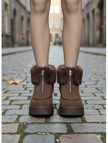 Zinya Kahverengi Süet Bot