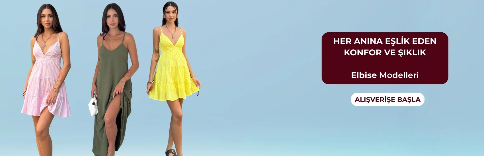 Her ana uygun, Metucanın özel tasarım günlük, yazlık ve şık kadın elbise modelleri