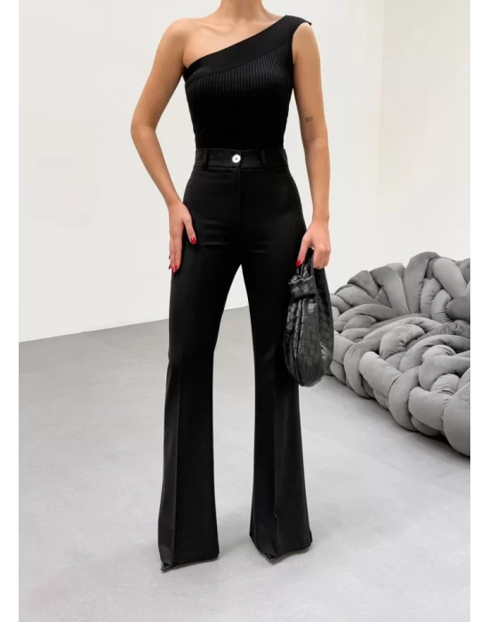 230 Gr Poly Viscose Full Lycra İspanyol Paça Pantolon