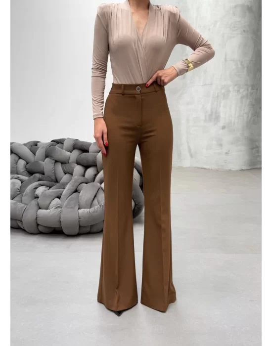 230 Gr Poly Viscose Full Lycra İspanyol Paça Pantolon