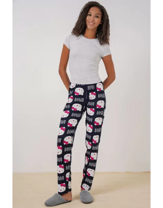 4323 Desenli Pijama Altı - A.Lacivert