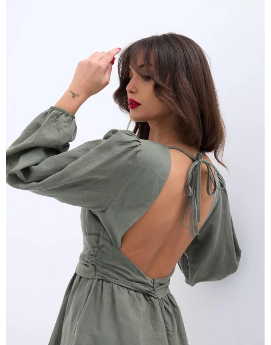6528 TULUM ELBİSE-HAKİ